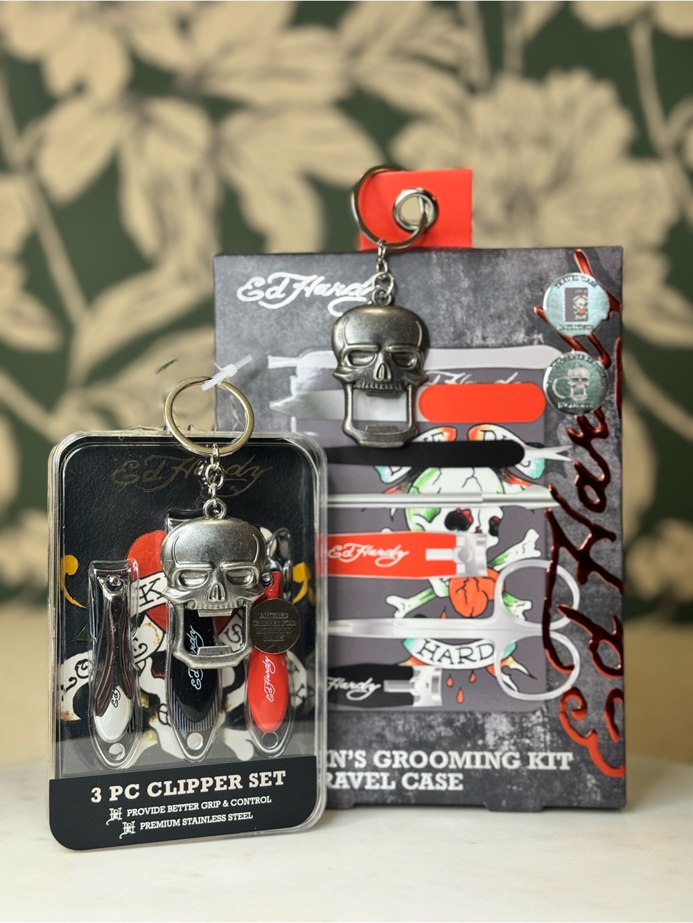 Ed Hardy BUNDLE of Clipper Sets with Keychains NWT